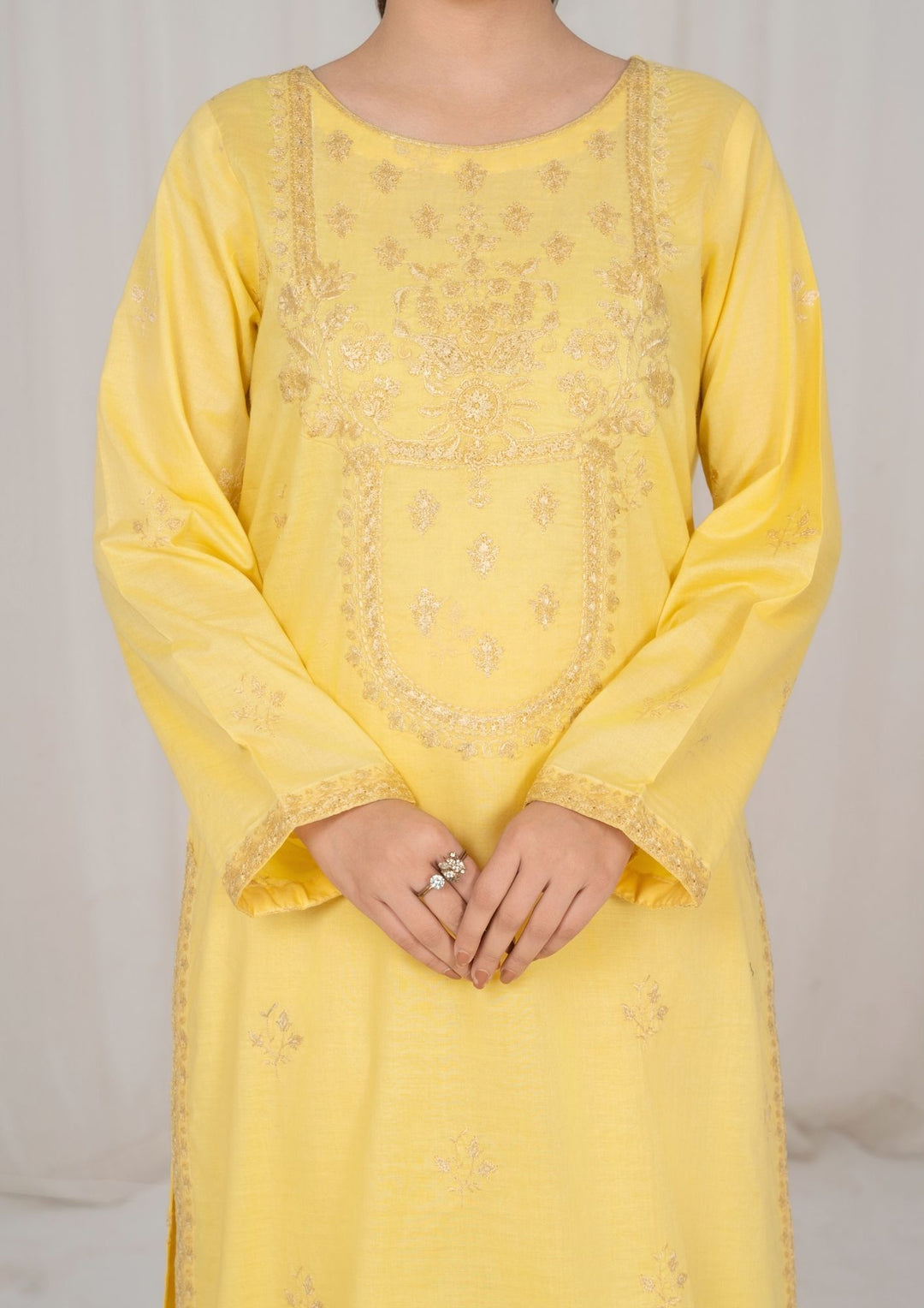 2Pc Lemon Embroidered Lawn RIW-R26-0014