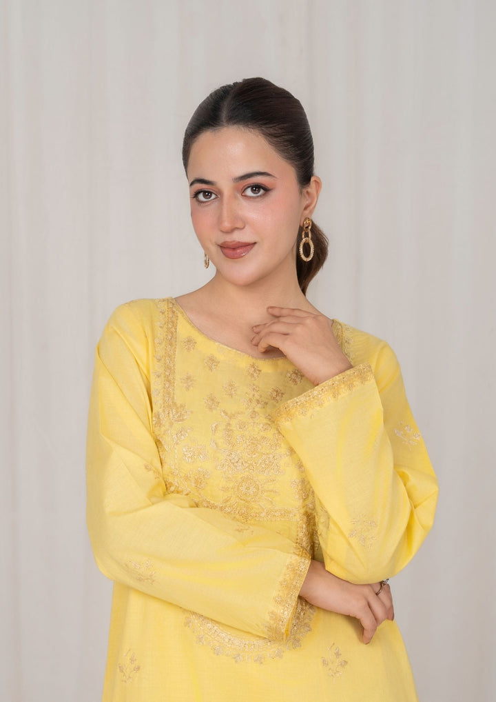 2Pc Lemon Embroidered Lawn RIW-R26-0014