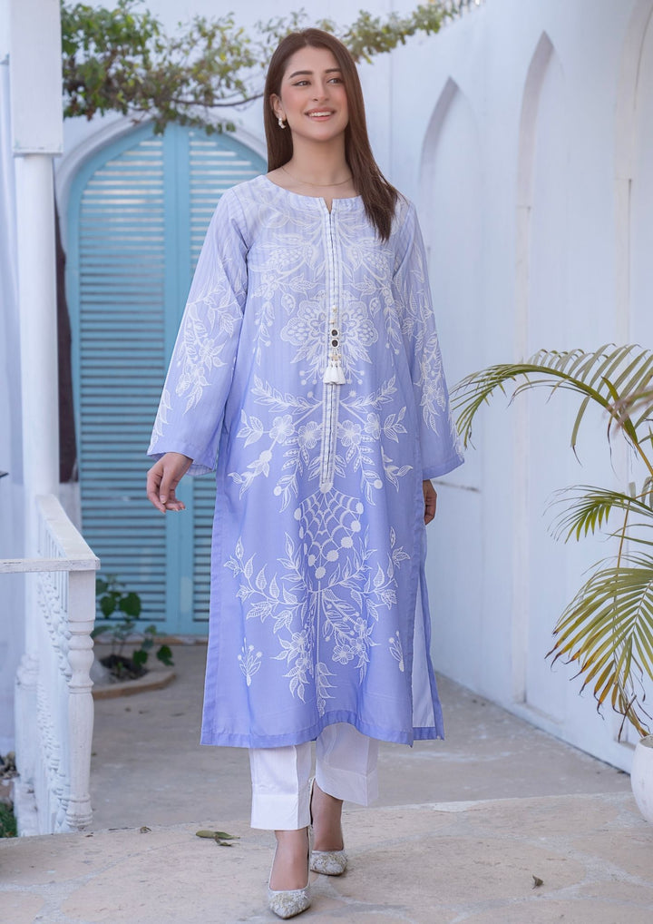 2Pc Digital Print Arabic Silk Lawn JUPITER-S26-0010