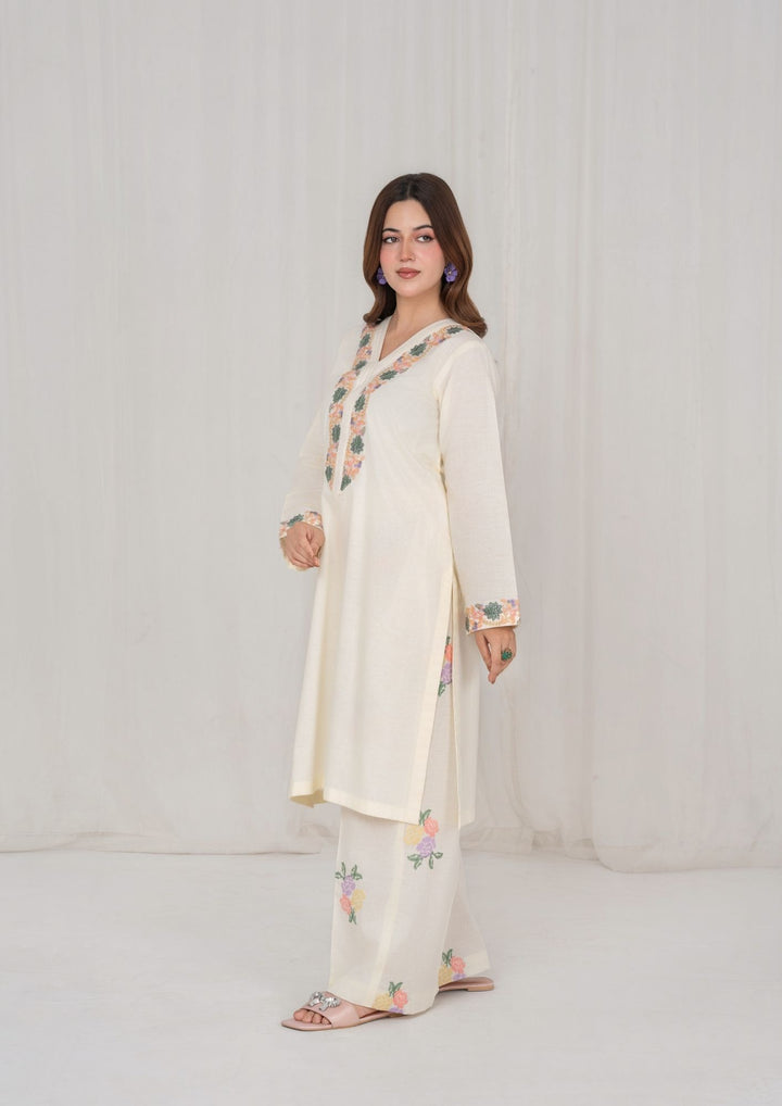 2Pc White Embroidered Lawn RIW-R26-0015