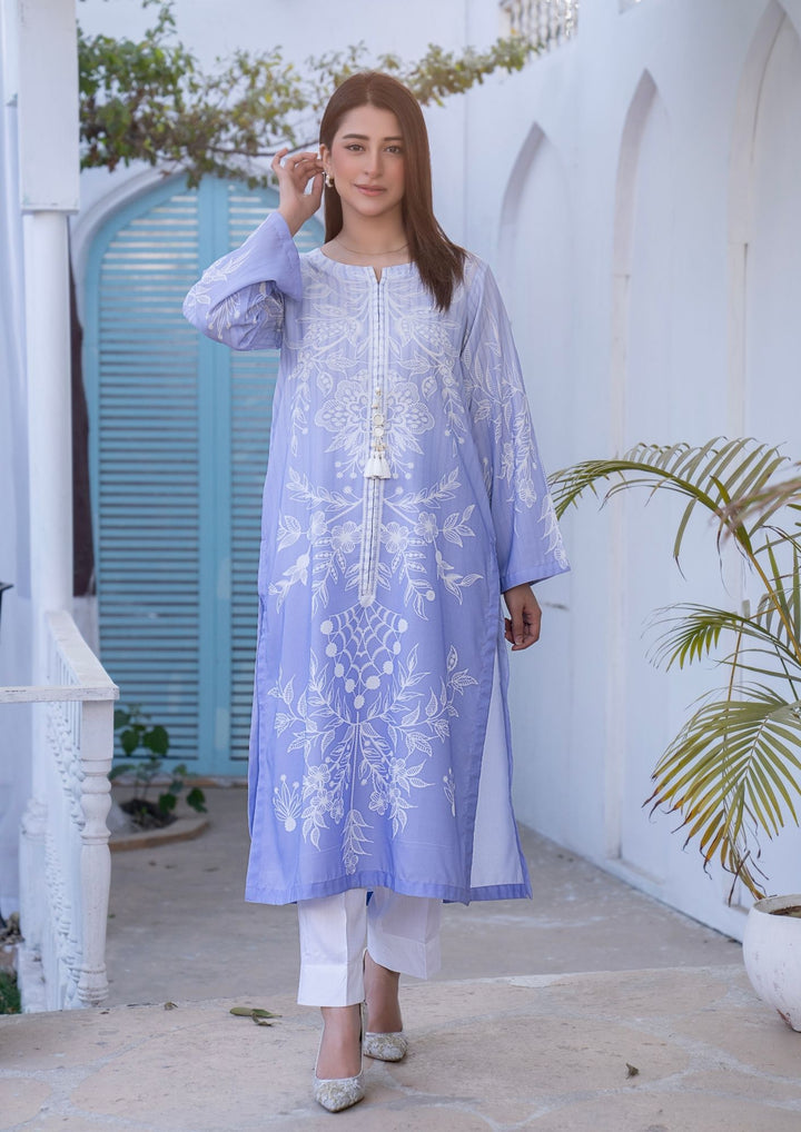 2Pc Digital Print Arabic Silk Lawn JUPITER-S26-0010