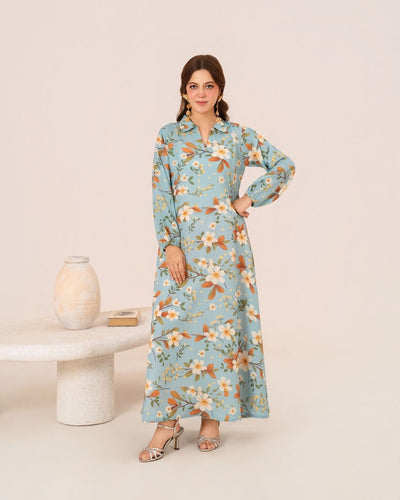 1Pc Digital Print Swiss Silk Long Tunic JUPITER-F25-0038