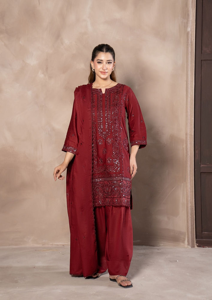 3Pc Embroidered Khaddar AMLT-W26-0002