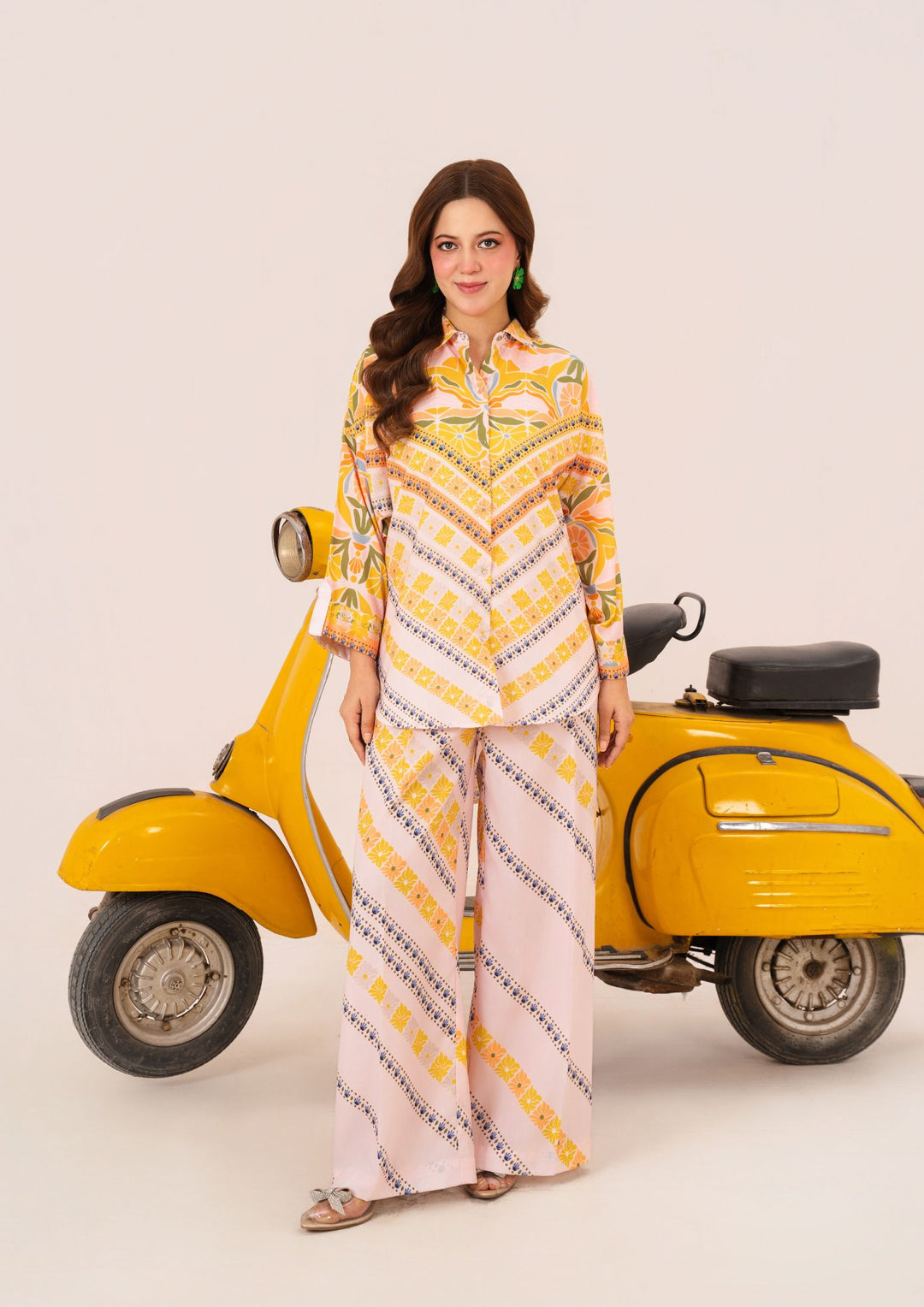 2Pc Printed Arabic Silk AMJ-S26-0002