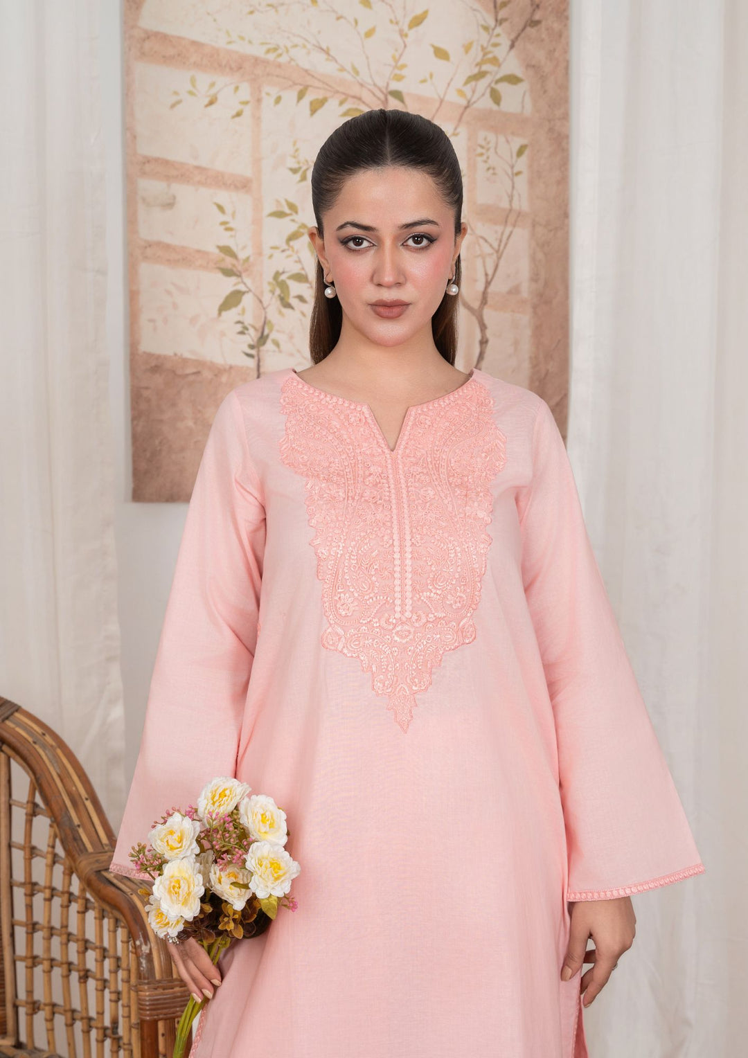 2pc Embroidered Lawn with Farshi Shalwar JASHAN-J26-0040