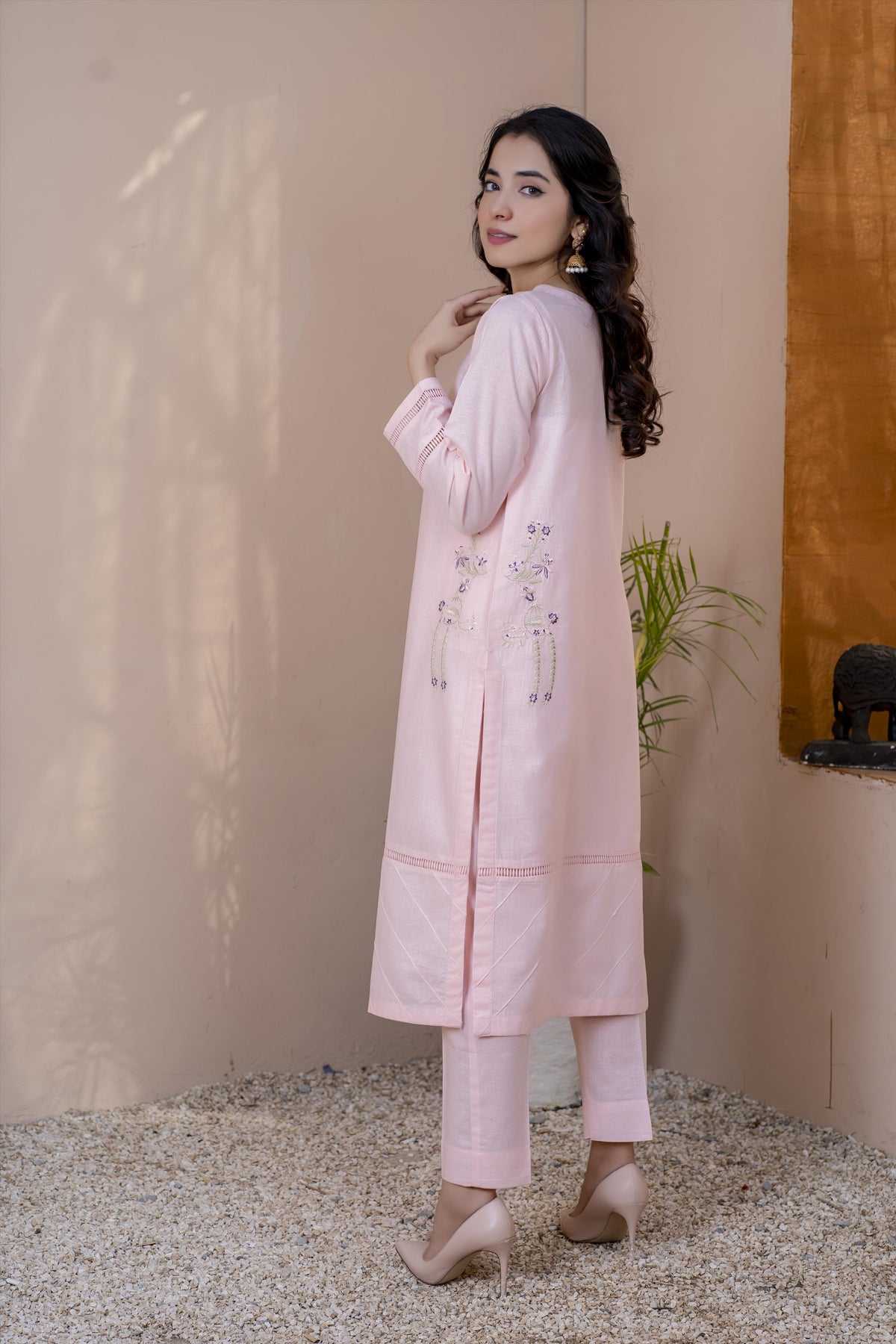 2 Pc Embroidered Lawn S022